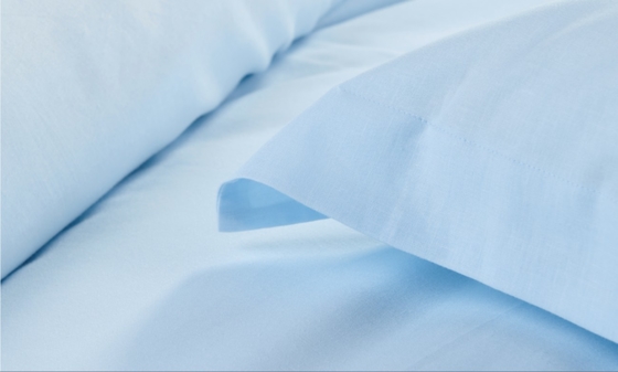 ผ้าผ้าใบ Tencel ผ้าใบ Queen Comfortable ผ้าใบสีฟ้า
