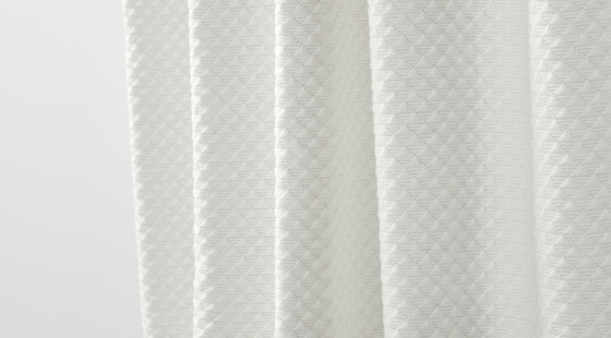 ผ้าม่านอาบน้ําสีเทาอ่อน Jacquard 95% ผ้าม่าน 5% โพลีเอสเตอร์รีไซเคิล