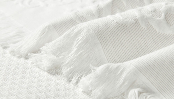 ผ้าม่านอาบน้ําสีเทาอ่อน Jacquard 95% ผ้าม่าน 5% โพลีเอสเตอร์รีไซเคิล