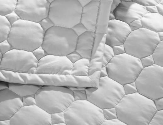 สีเทา ไซส์กษัตริย์ ผ้าห่มครอบ OEM โรงแรม Quilt Set ไซส์ครบครัน ไซส์ราชินี
